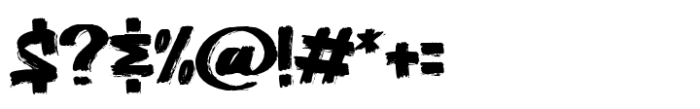 Rushon Ground Font OTHER CHARS