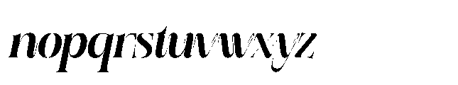 Rushy Italic Font LOWERCASE