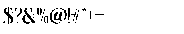 Rushy Regular Font OTHER CHARS