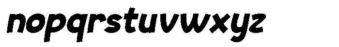 Ruskaf Italic Font LOWERCASE