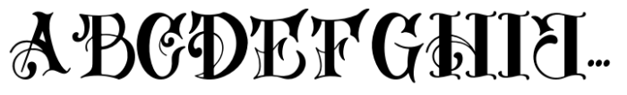 Russel dexter Regular Font UPPERCASE