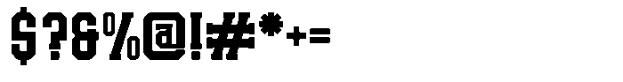 Rust Barrel Font OTHER CHARS