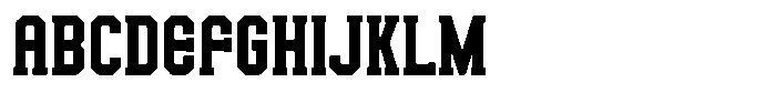 Rust Barrel Font UPPERCASE