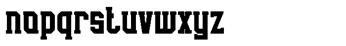 Rust Barrel Font LOWERCASE