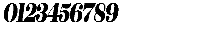 Rustand Black Condensed Italic Font OTHER CHARS