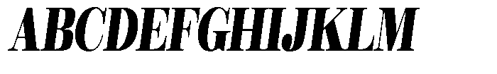 Rustand Black Condensed Italic Font UPPERCASE