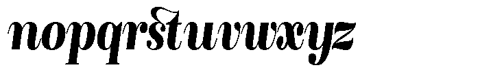 Rustand Black Condensed Italic Font LOWERCASE