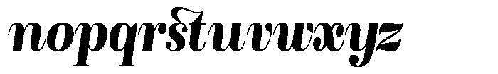 Rustand Black Semi Condensed Italic Font LOWERCASE
