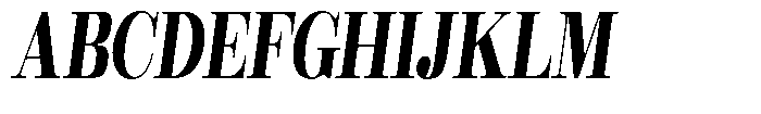 Rustand Bold Condensed Italic Font UPPERCASE