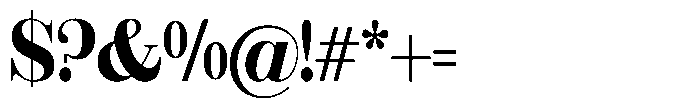 Rustand Bold Font OTHER CHARS