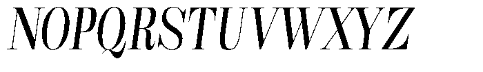 Rustand Condensed Italic Font UPPERCASE