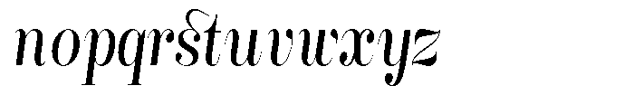 Rustand Condensed Italic Font LOWERCASE