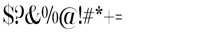 Rustand Condensed Font OTHER CHARS