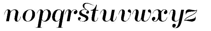 Rustand Expanded Italic Font LOWERCASE