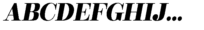 Rustand Extra Bold Expanded Italic Font UPPERCASE