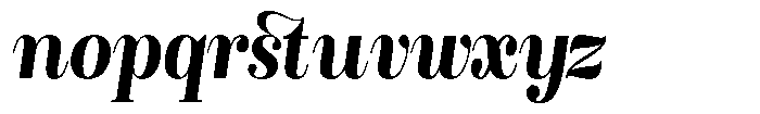 Rustand Extra Bold Semi Condensed Italic Font LOWERCASE