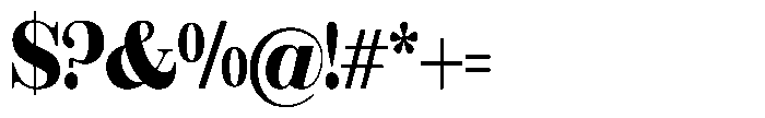 Rustand Extra Bold Font OTHER CHARS