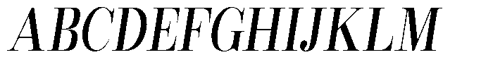 Rustand Italic Font UPPERCASE