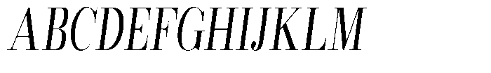 Rustand Light Condensed Italic Font UPPERCASE