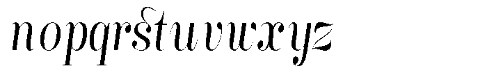 Rustand Light Condensed Italic Font LOWERCASE