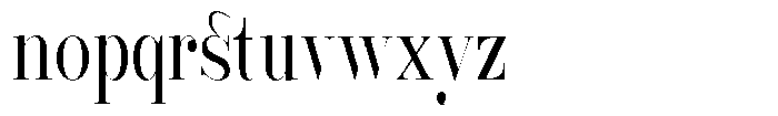 Rustand Light Condensed Font LOWERCASE