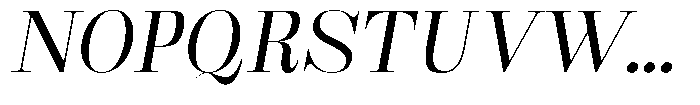 Rustand Light Expanded Italic Font UPPERCASE