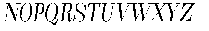 Rustand Light Semi Condensed Italic Font UPPERCASE