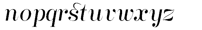 Rustand Light Semi Expanded Italic Font LOWERCASE