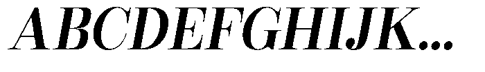 Rustand Medium Expanded Italic Font UPPERCASE