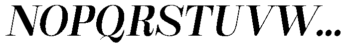 Rustand Medium Expanded Italic Font UPPERCASE