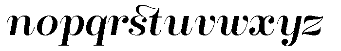 Rustand Medium Expanded Italic Font LOWERCASE