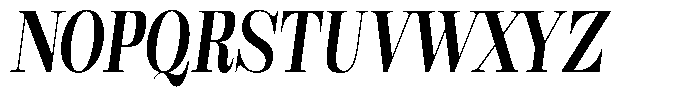 Rustand Semi Bold Condensed Italic Font UPPERCASE