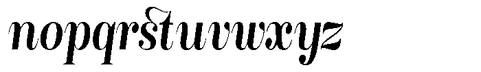Rustand Semi Bold Condensed Italic Font LOWERCASE