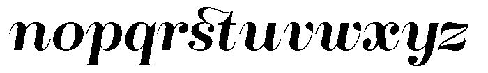 Rustand Semi Bold Expanded Italic Font LOWERCASE