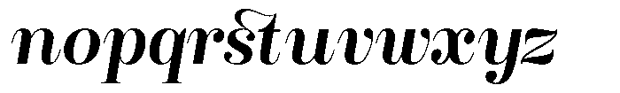 Rustand Semi Bold Semi Expanded Italic Font LOWERCASE