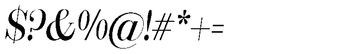 Rustand Semi Condensed Italic Font OTHER CHARS