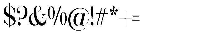 Rustand Semi Condensed Font OTHER CHARS