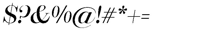 Rustand Semi Expanded Italic Font OTHER CHARS