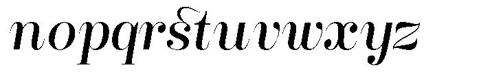 Rustand Semi Expanded Italic Font LOWERCASE