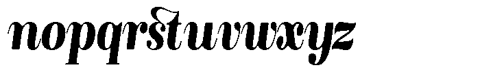 Rustand Soft Black Condensed Italic Font LOWERCASE