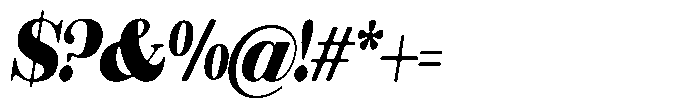 Rustand Soft Black Italic Font OTHER CHARS