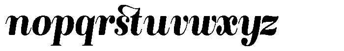 Rustand Soft Black Semi Condensed Italic Font LOWERCASE