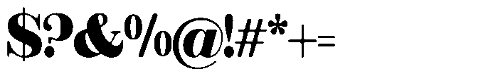 Rustand Soft Black Semi Expanded Font OTHER CHARS