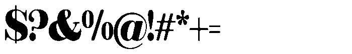 Rustand Soft Black Font OTHER CHARS
