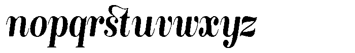 Rustand Soft Bold Condensed Italic Font LOWERCASE