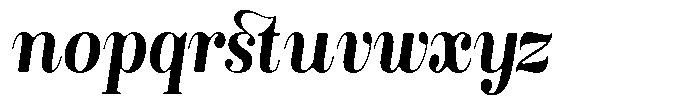 Rustand Soft Bold Semi Condensed Italic Font LOWERCASE