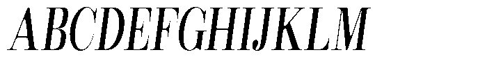 Rustand Soft Condensed Italic Font UPPERCASE