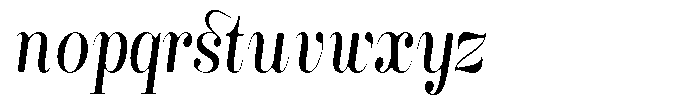 Rustand Soft Condensed Italic Font LOWERCASE