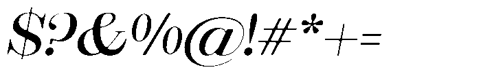 Rustand Soft Expanded Italic Font OTHER CHARS