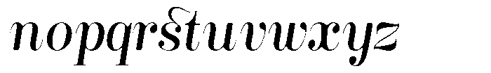 Rustand Soft Italic Font LOWERCASE